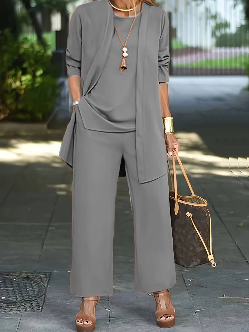 Elara | Women's Elegant Three-Piece Lounge Set