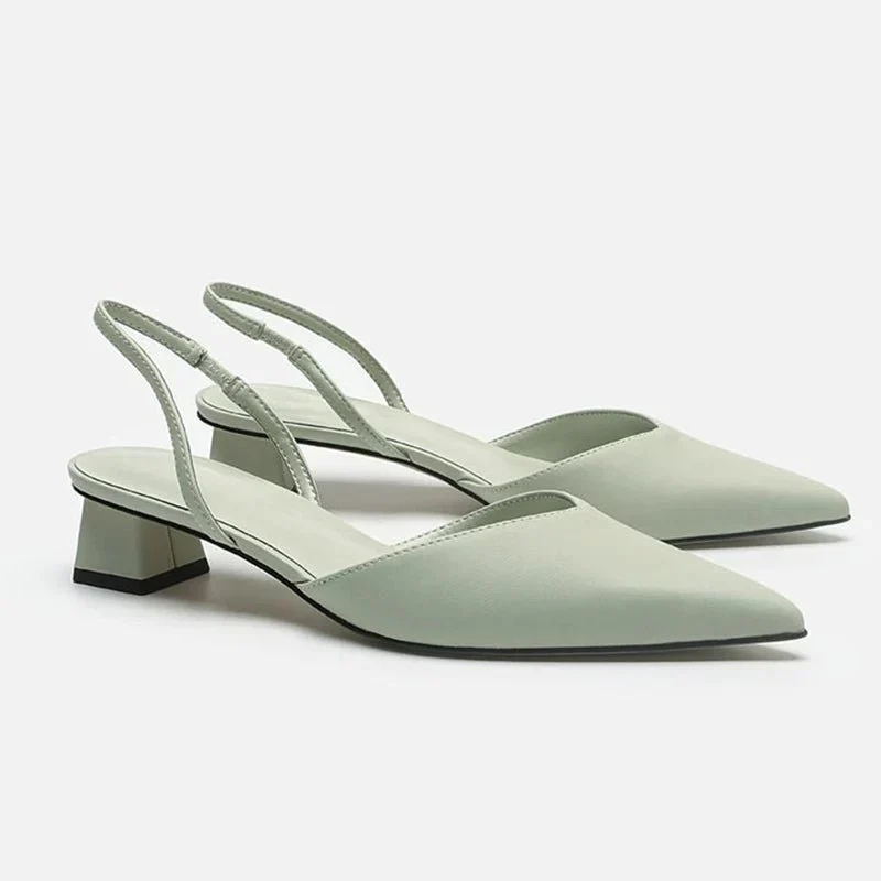Diana | Women's Pointed Closed Toe Low Heel Sandals