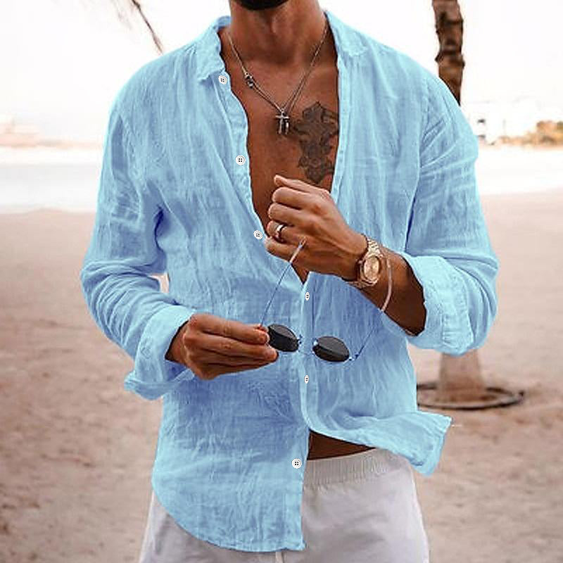 Noah | Men's Button-Up Linen Shirt