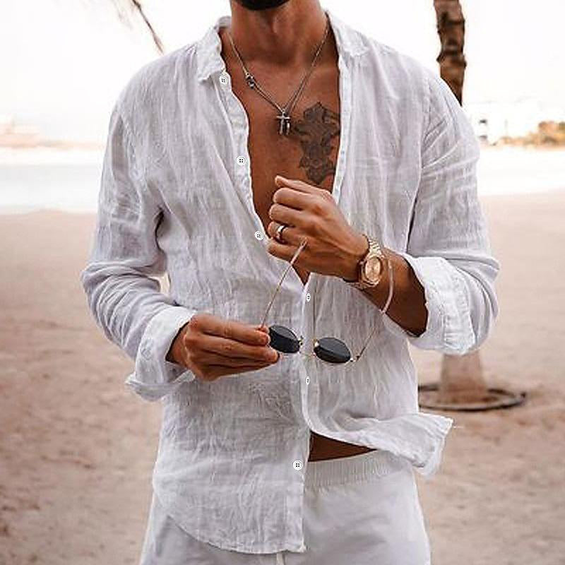 Noah | Men's Button-Up Linen Shirt