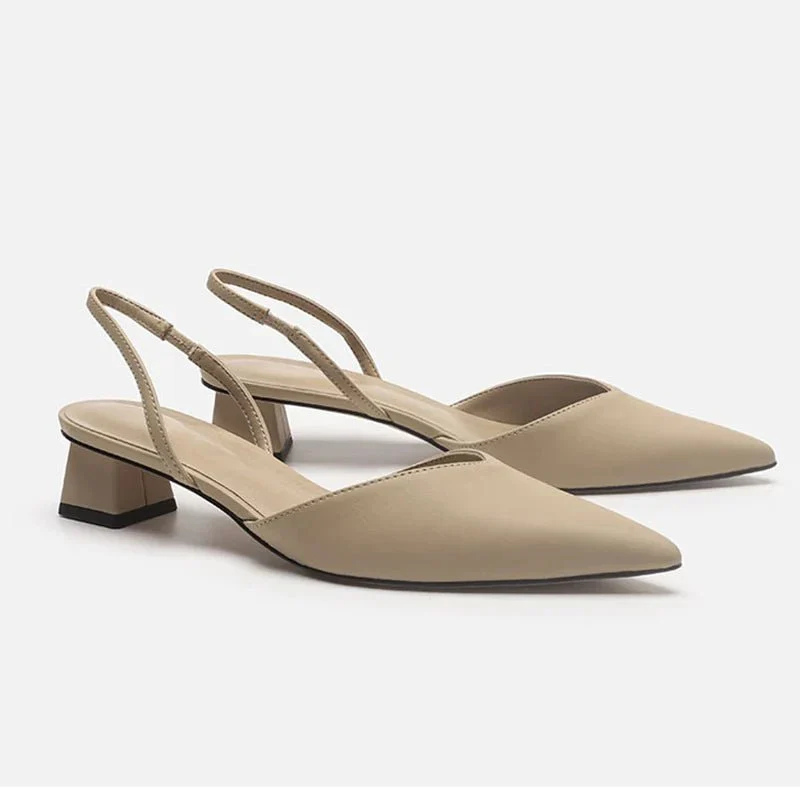 Diana | Women's Pointed Closed Toe Low Heel Sandals