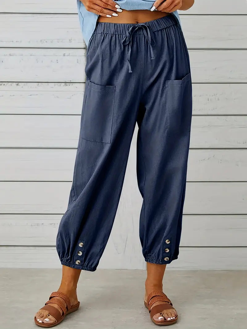 Nora | Women's Loose Fit Drawstring Casual Pants