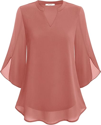 Olivia | Women's Chiffon Bell Sleeve Blouse