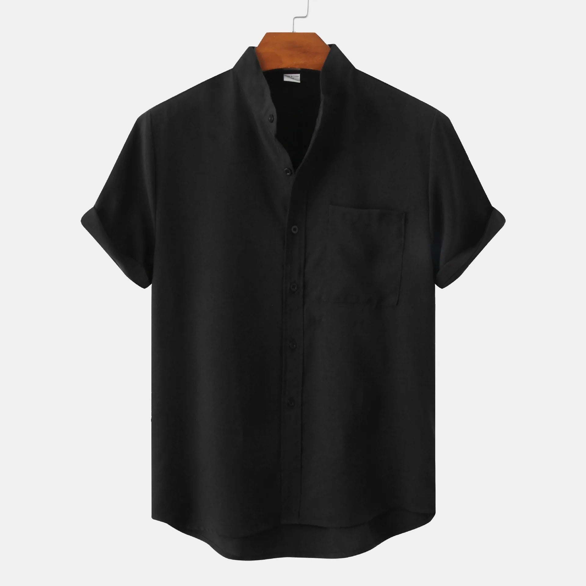 Liam | Men's Stand Collar Casual Button Shirt