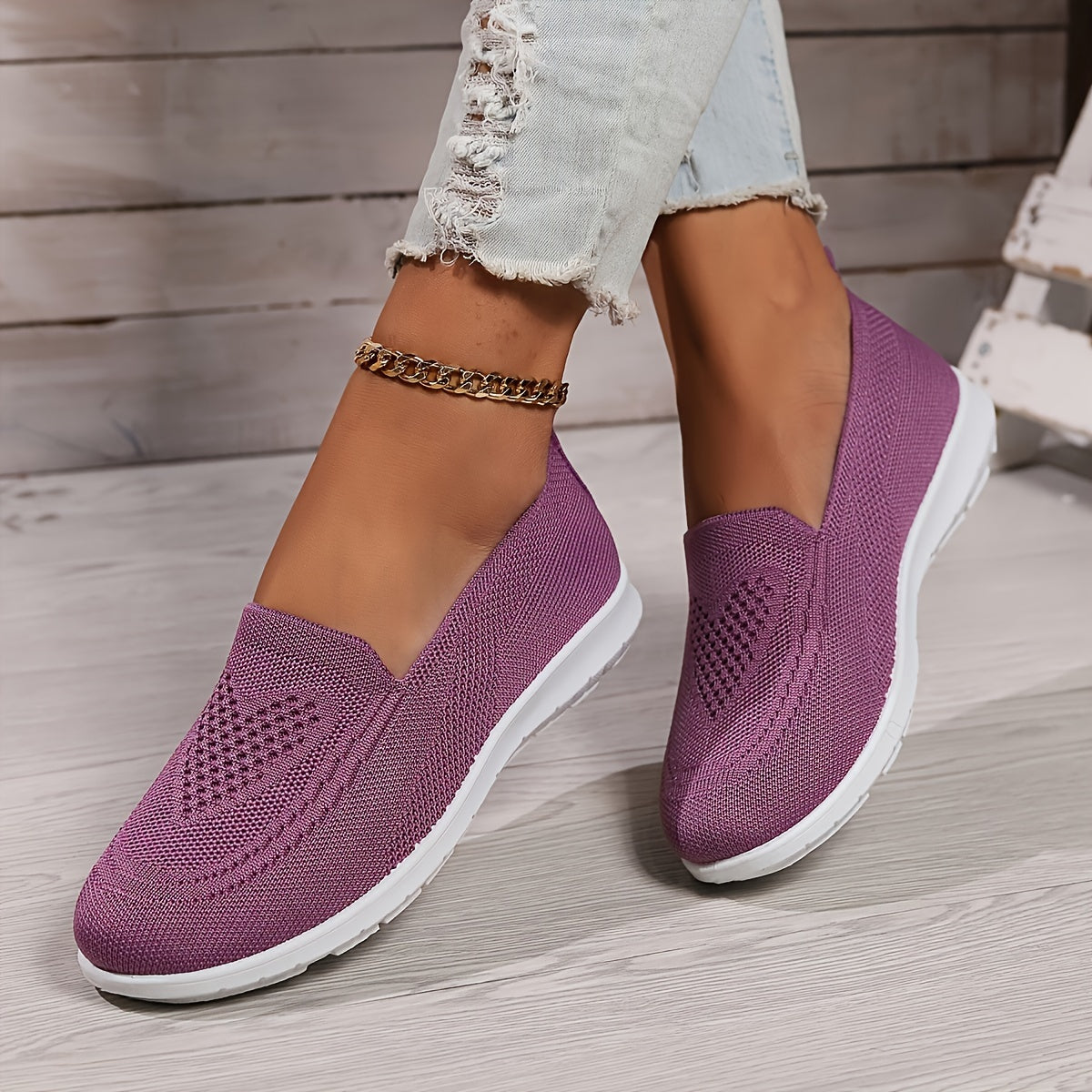 Avery | Women's Knit Slip-On Walking Shoes