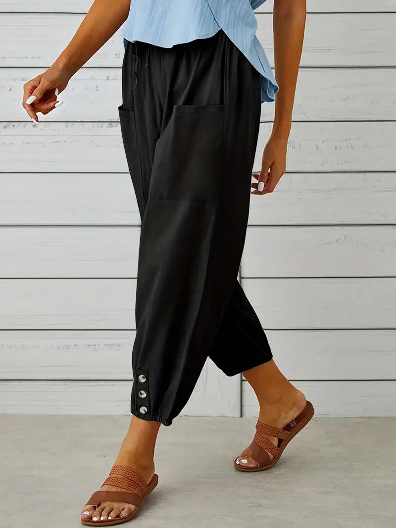 Nora | Women's Loose Fit Drawstring Casual Pants