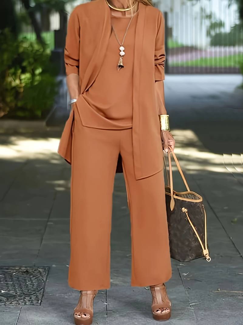 Elara | Women's Elegant Three-Piece Lounge Set