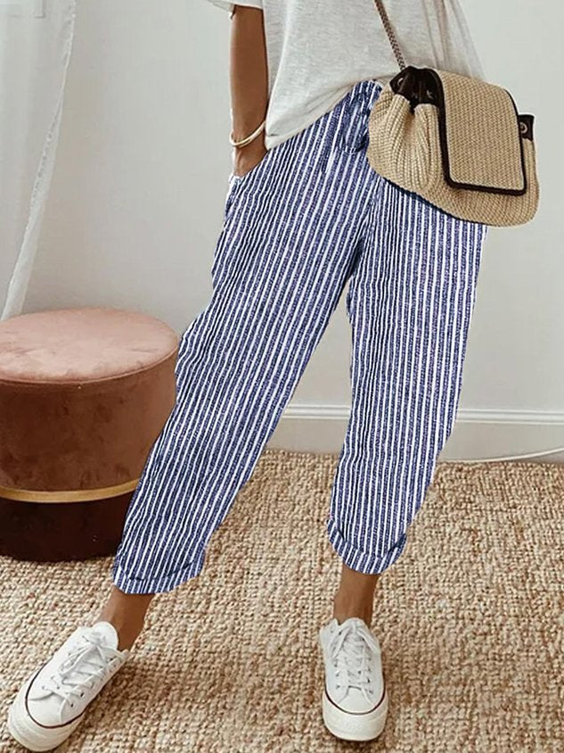 Sofia | Women's Drawstring Linen Pants