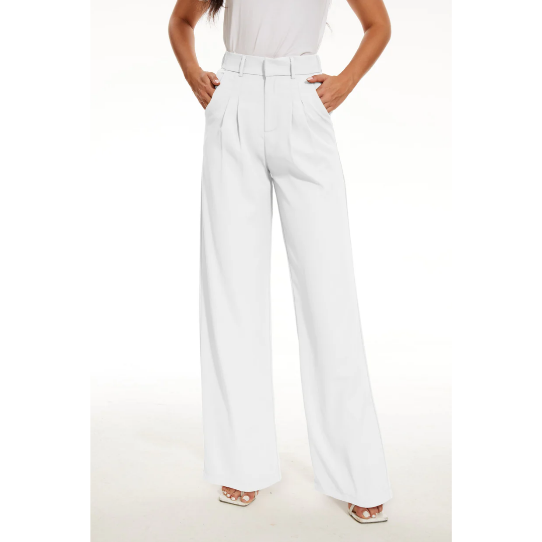 Amelia | Women's High-Waist Wide-Leg Trousers