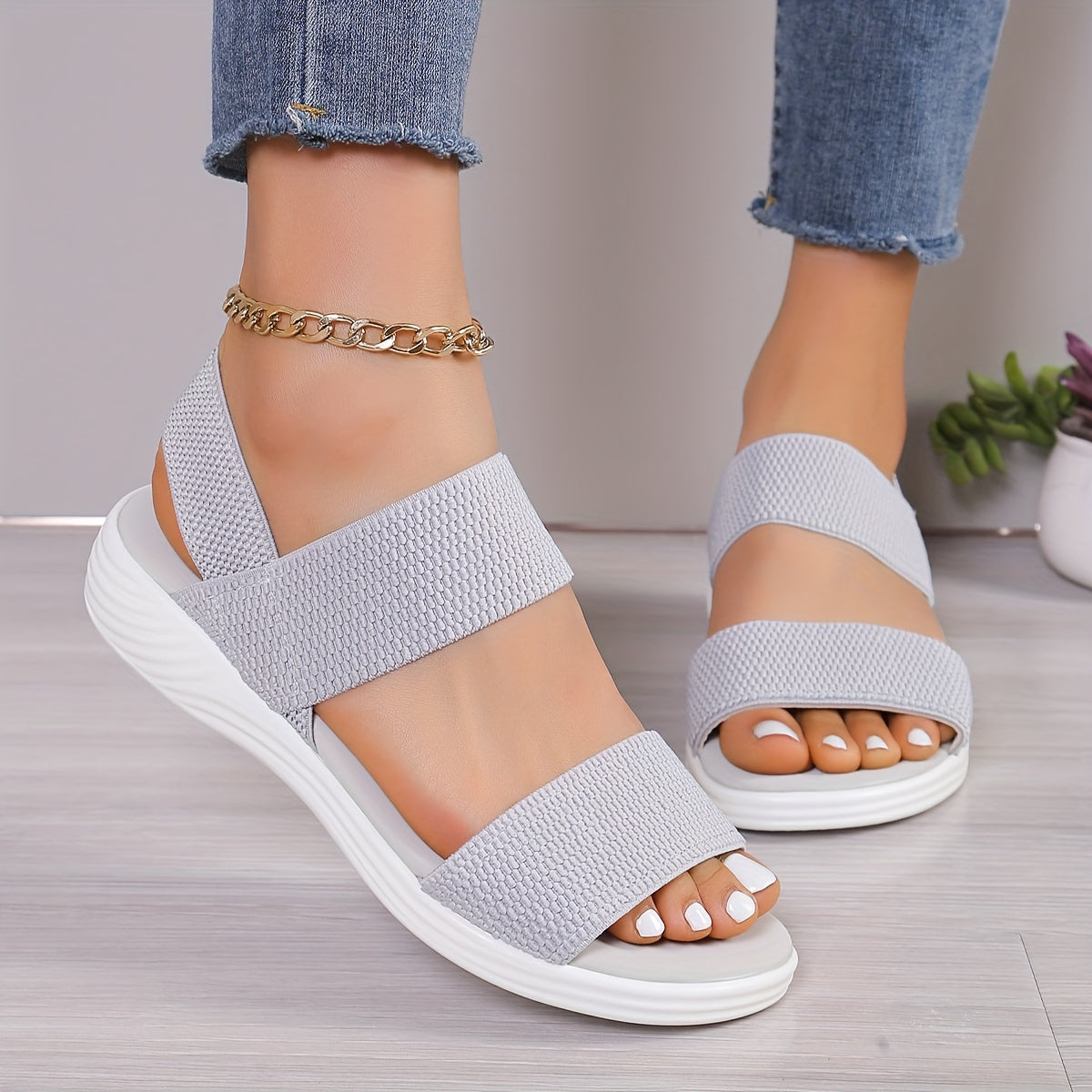Luna | Women's Adjustable Ankle Strap Sandals