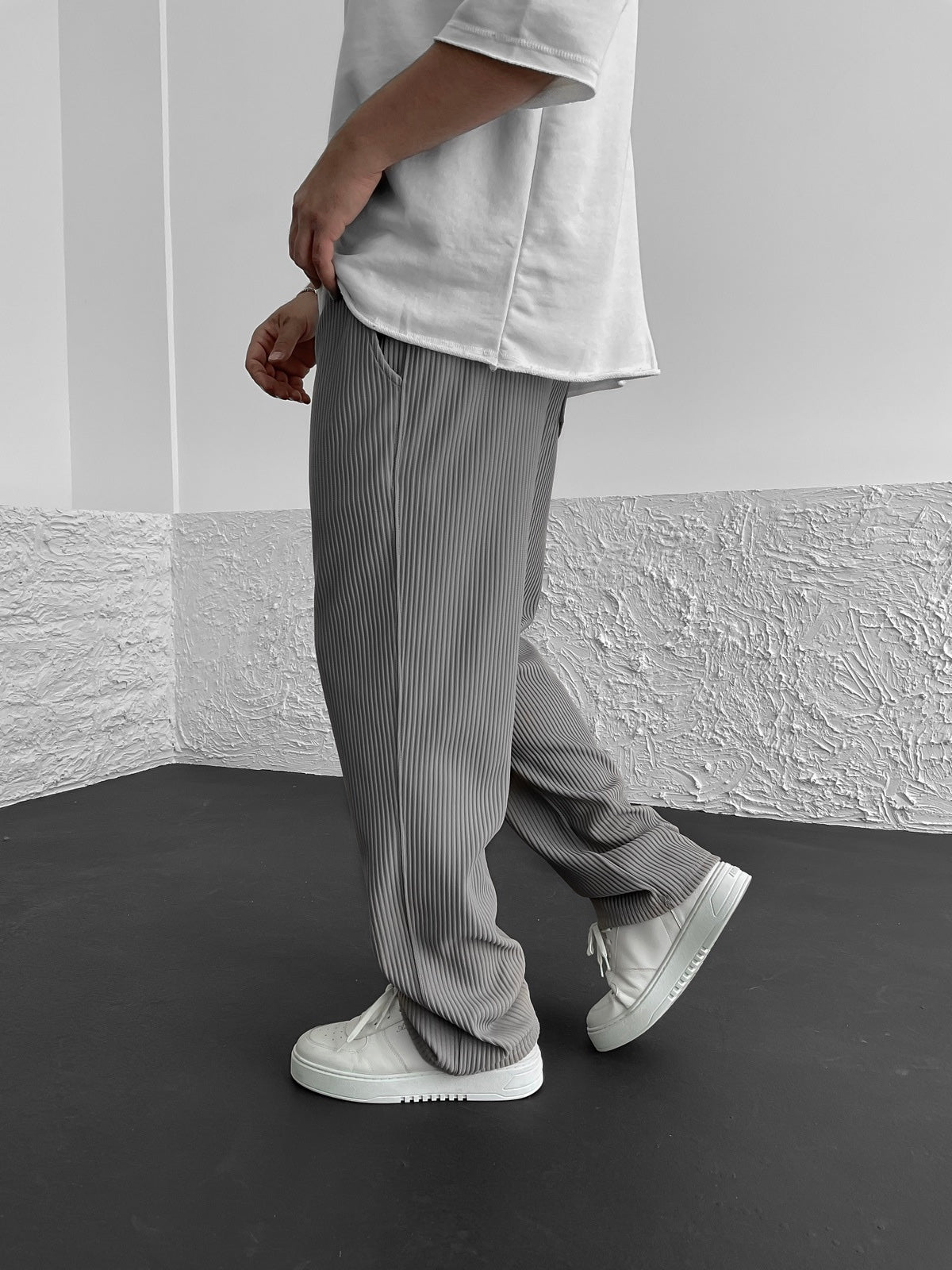 Evan | Men's Ribbed Drawstring Casual Pants