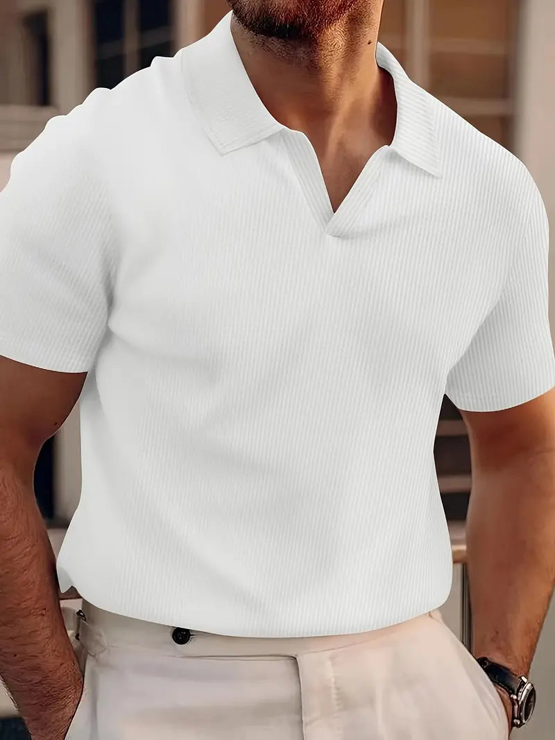 Calvin | Men's Textured Short Sleeve Polo Shirt