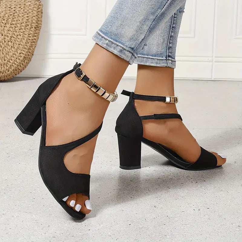 Lila | Women's Chunky Heel Ankle-Strap Sandals