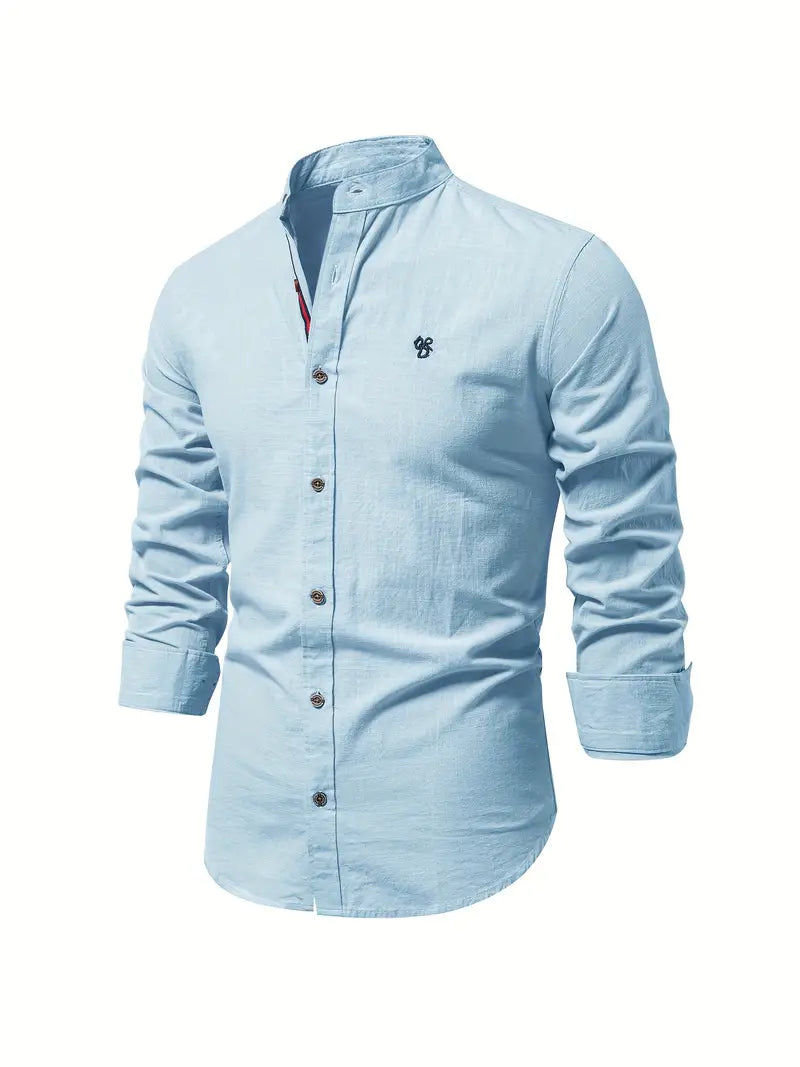 Arjun | Men's Mandarin Collar Shirt