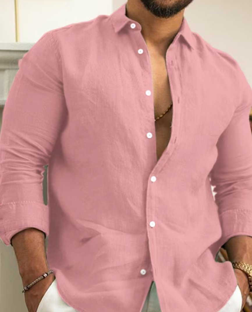 Marco | Men's Casual Linen Button Shirt