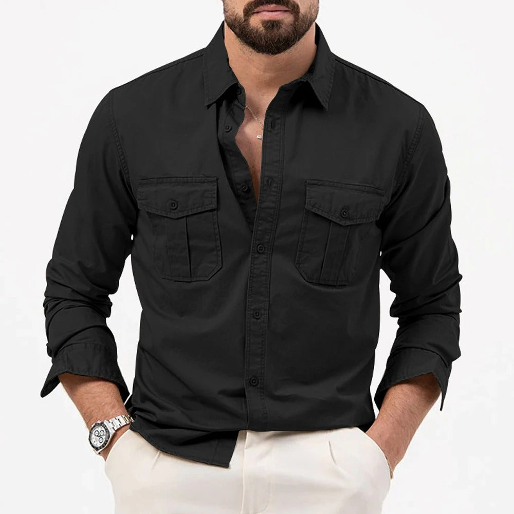 Blake | Men's Tactical Double Pocket Cargo Shirt