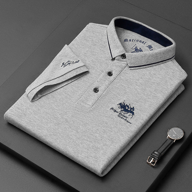 Calvin | Men's Knit Polo With Contrast Collar