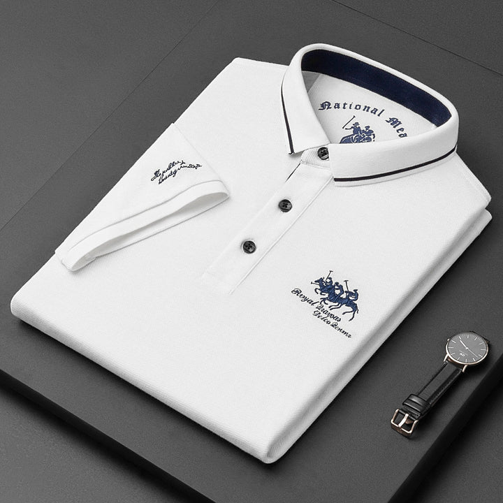 Calvin | Men's Knit Polo With Contrast Collar