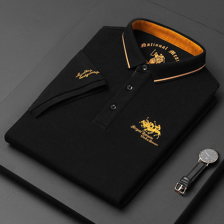 Calvin | Men's Knit Polo With Contrast Collar