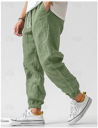 Caleb | Men's Lightweight Linen Jogger Pants