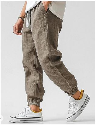 Caleb | Men's Lightweight Linen Jogger Pants