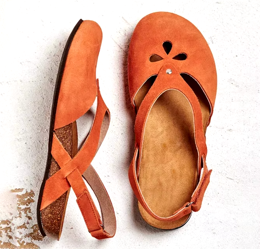 Maya | Women's Cutout Closed Toe Buckle Sandals