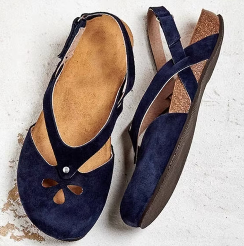 Maya | Women's Cutout Closed Toe Buckle Sandals