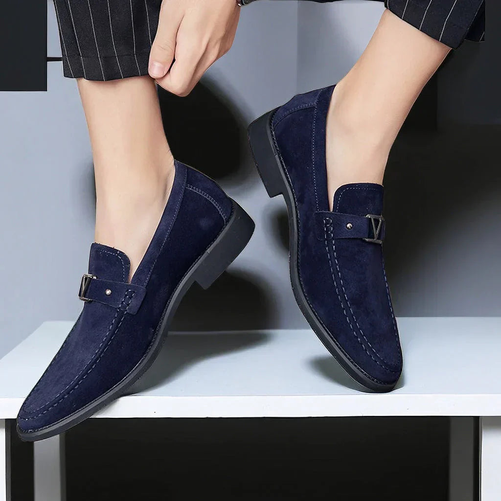 Dominic | Men's Buckle Detail Slip-On Loafers