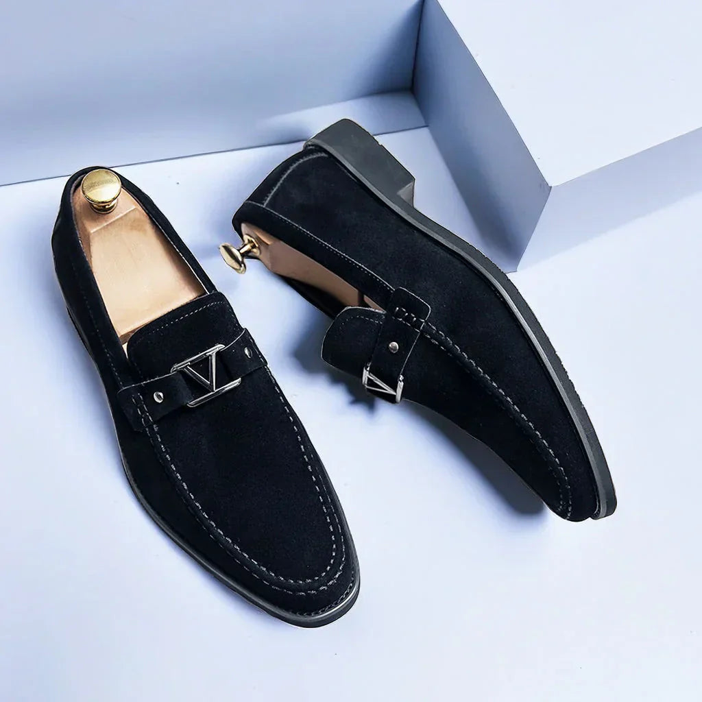 Dominic | Men's Buckle Detail Slip-On Loafers
