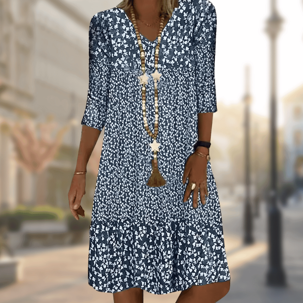 Hannah | Women's Floral Print Tiered Summer Dress