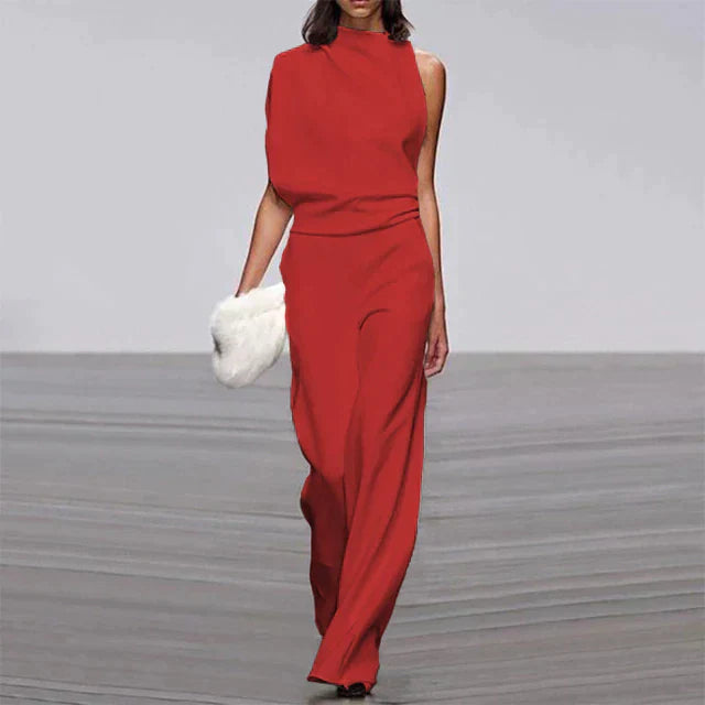 Sophie | Women's One-Shoulder Wide-Leg Jumpsuit