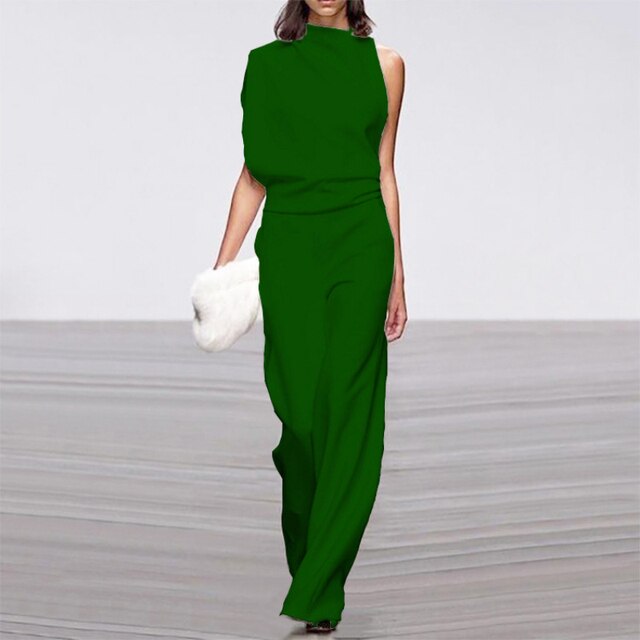 Sophie | Women's One-Shoulder Wide-Leg Jumpsuit