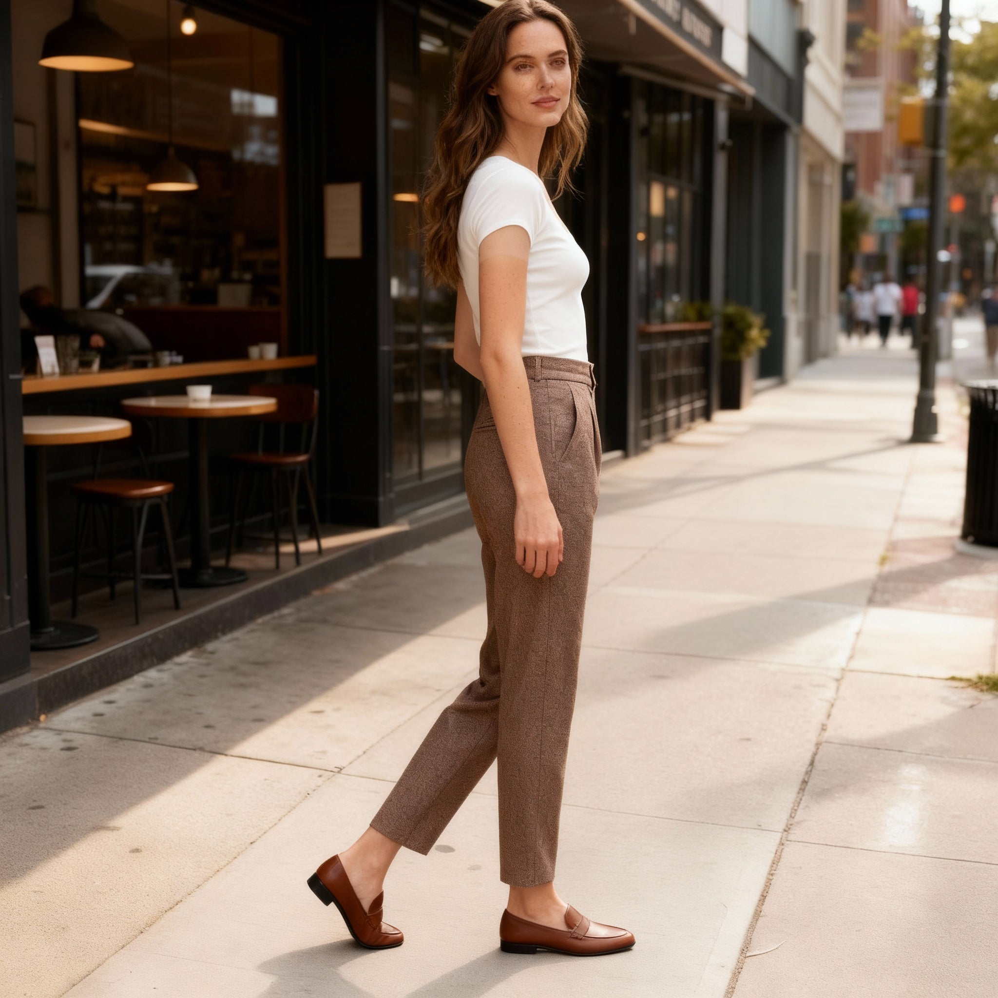 Claire | Women's Ankle Length Straight Leg Pants