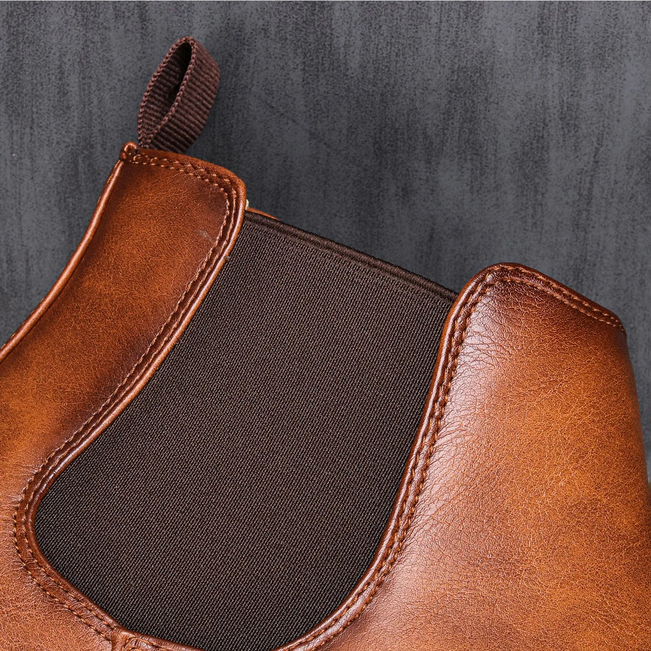 Marcus | Men's Polished Leather Chelsea Boots