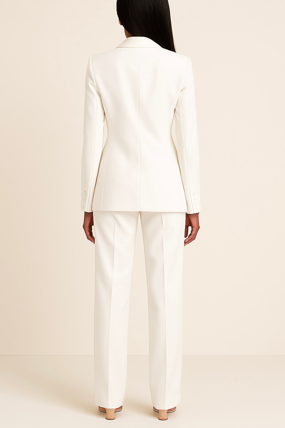 Bianca | Women's Tailored Wide-Leg Pantsuit Set