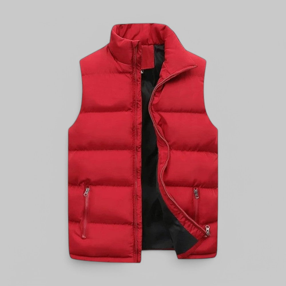 Evan | Men's Padded Zip-Up Utility Vest
