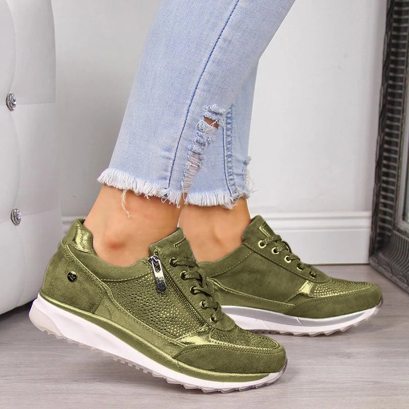 Nora | Women's Platform Lace-Up Sneakers