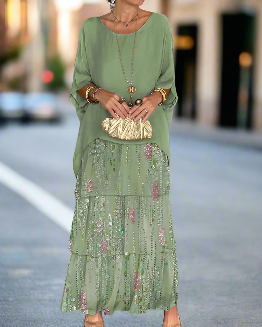 Sienna | Women's Bohemian Tiered Lace Maxi Dress
