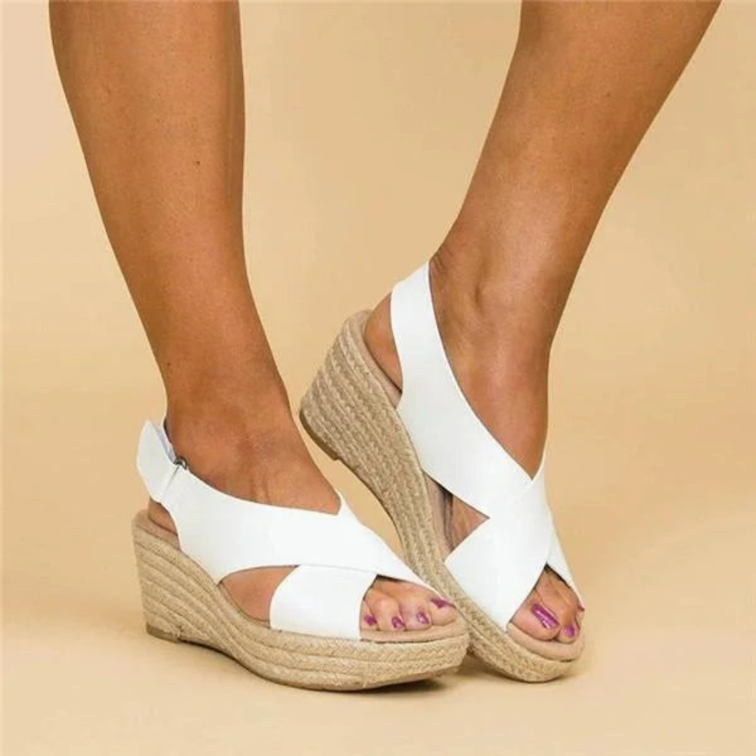 Nina | Women's Criss Cross Wedge Sandals