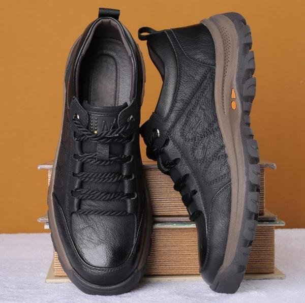 Victor | Men's Leather Lace-Up Casual Shoes
