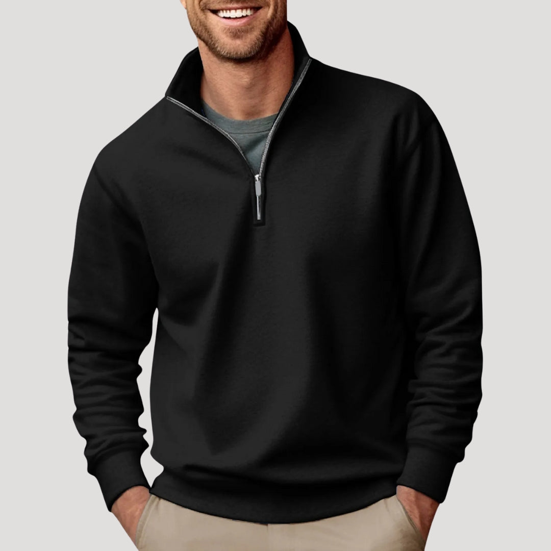Theo | Men's Quarter-Zip Pullover Sweater