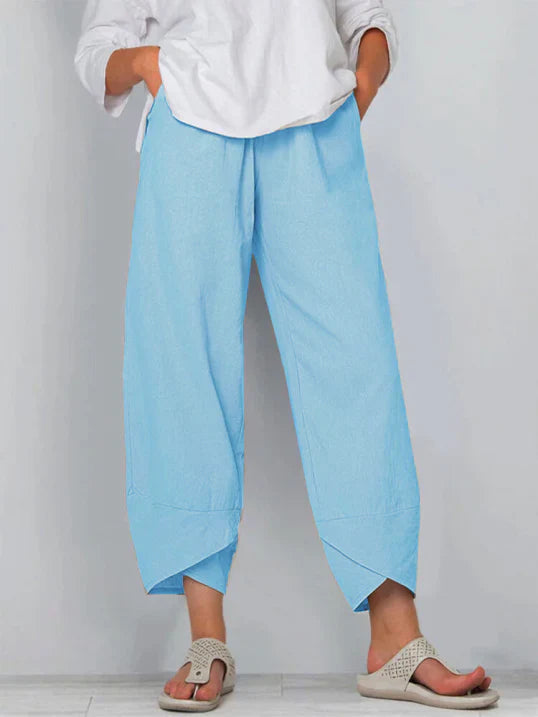 Bianca | Women's High-Waist Wide Leg Tulip Pants