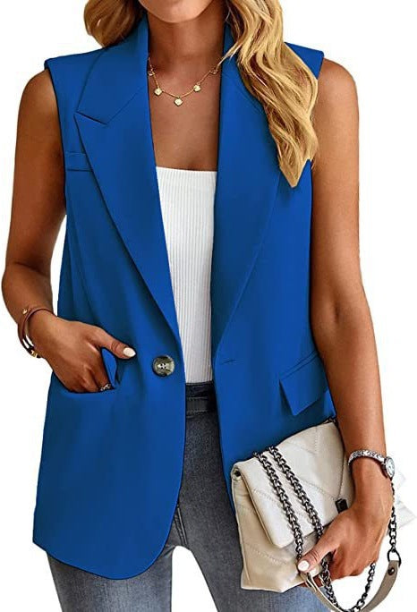 Bianca | Women's Structured Sleeveless Blazer Vest