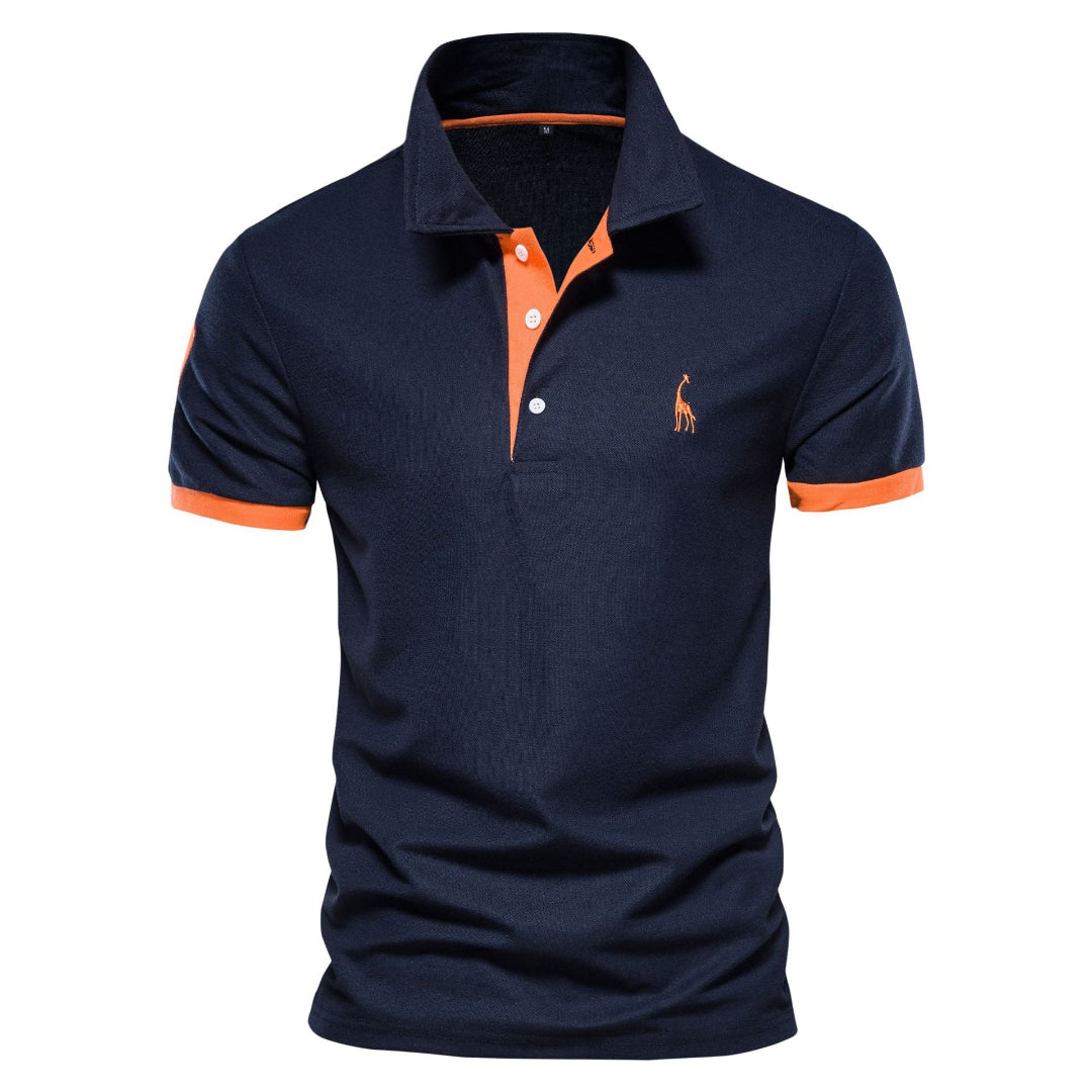 Leon | Men's Slim Fit Contrast Polo Shirt