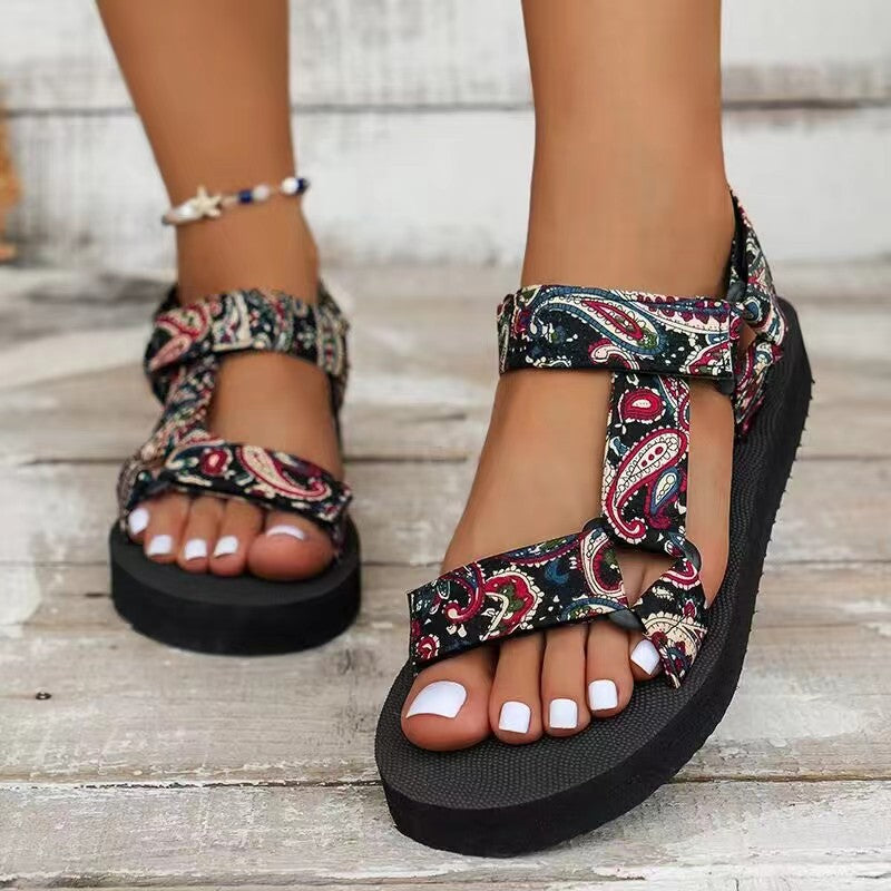 Arielle | Women's Boho Printed Open Toe Sandals