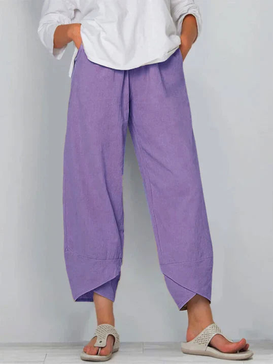 Bianca | Women's High-Waist Wide Leg Tulip Pants