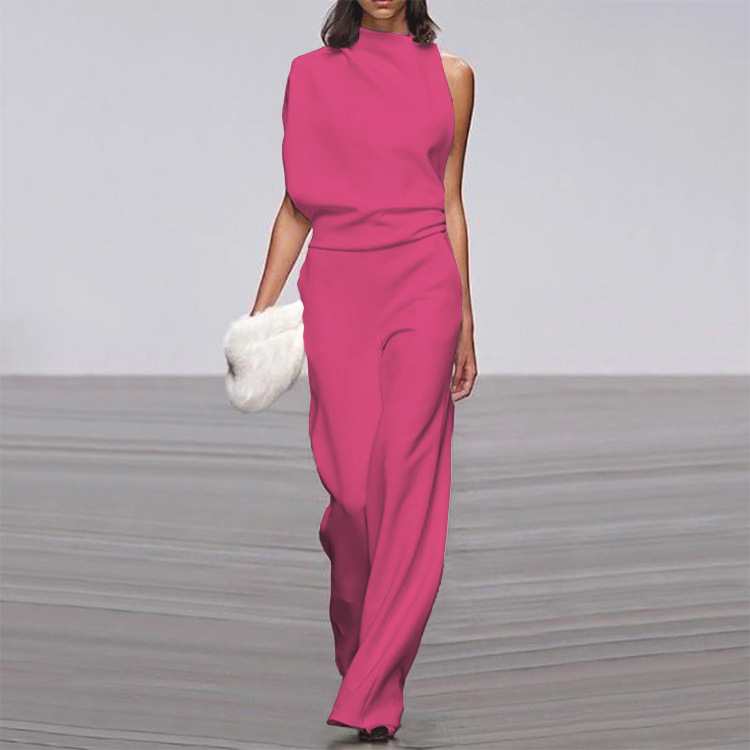 Sophie | Women's One-Shoulder Wide-Leg Jumpsuit