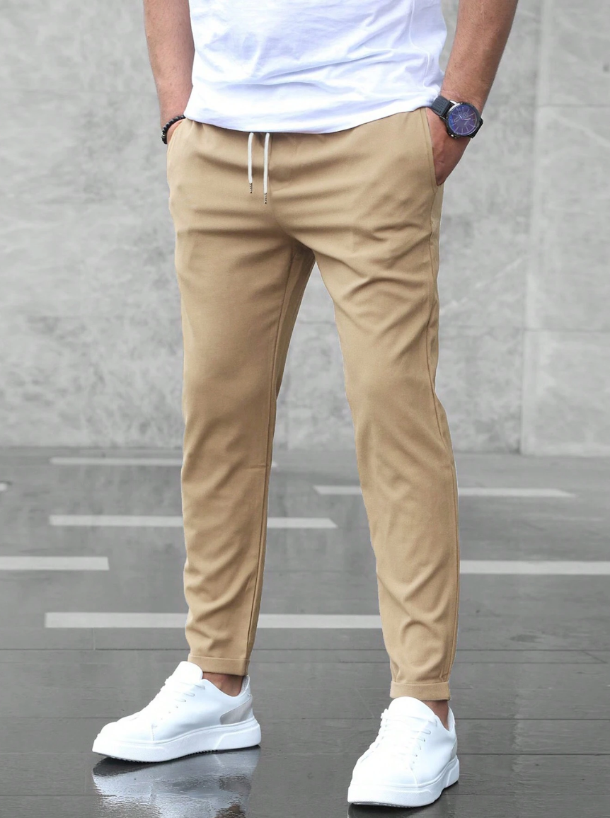 Nathan | Men's Slim-Fit Casual Trousers