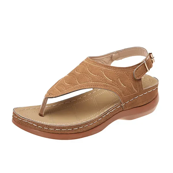 Lena | Women's Open Toe Back Strap Flat Sandals