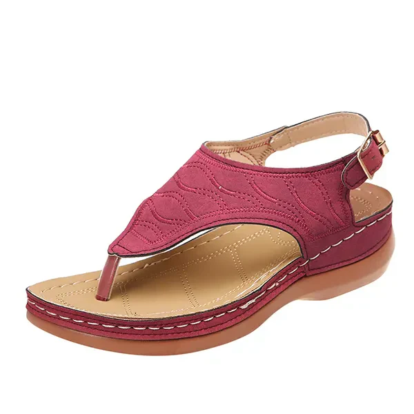 Lena | Women's Open Toe Back Strap Flat Sandals